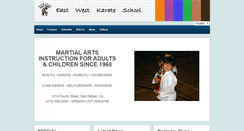 Desktop Screenshot of eastwestkarateschool.com